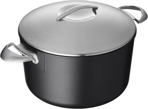 Professional 7 qt Dutch Oven with Lid - Easy-to-Use Nonstick Cookware - Dishwasher, Metal Utensil & Oven Safe - Made in Denmark