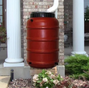 50 Gallon Terra Cotta Rain Barrel