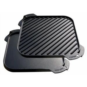 Single Burner Cast Iron Reversible Griddle