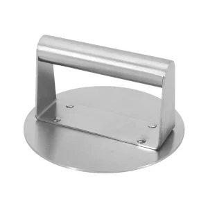 Smasher Burger Press Stainless Steel Flat Presser for Steak Barbecue Paninis round